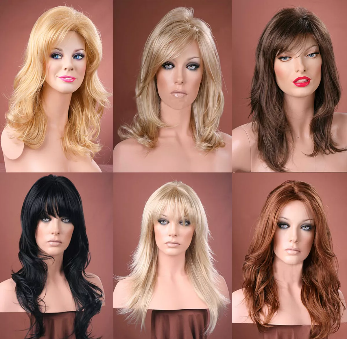 Parrucche Forever Young Donna Nere Bionde Marroni Auburn Lunghe Volumezzate a St