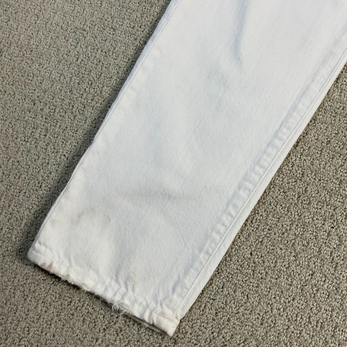 Klassische Polo Ralph Lauren weiße Jeans zerrissene Knielöcher trendy lässig stilvoll - Bild 6 von 8