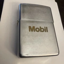 1966 Mobil Oil Company Pat 2517191 Zippo Advertising Lighter Rare