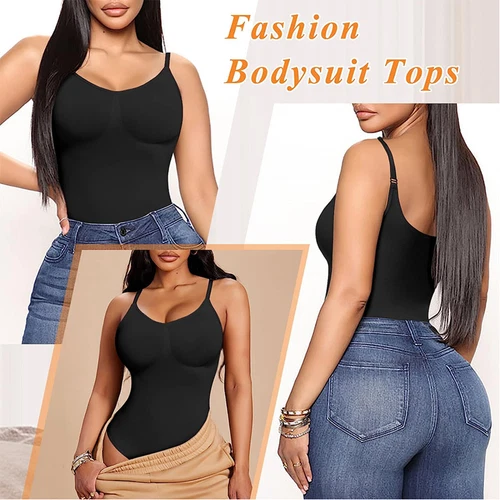 Paquete de 2 body para mujer arrebatado, body moldeador, ropa moldeadora arrebatada camiseta sin mangas - Imagen 8 de 45