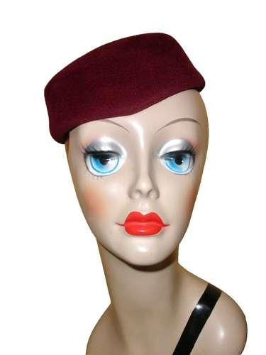 Leader Original Vtg Red Distressed Rose Rhinestone Cadet  display picture 2