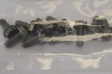 Pack of 100 Stainless Slot Hex Washer Head Tri Lobe Machine Screw 10-32 x 1/2" 