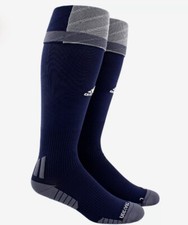 ADIDAS Traxion Premier OTC Navy Blue Grey Soccer Socks NEW Mens Sz M Fits 5-8.5