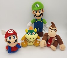 Vtg. Nintendo N64 Bowser Beanbag Plush Super Mario Flying Cap Donkey Kong 4 Lot