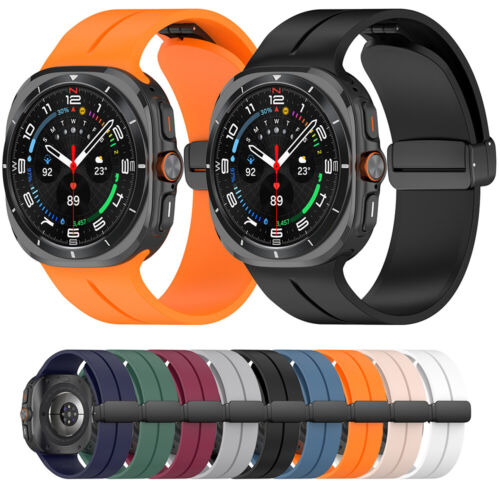Bracelet À Boucle Magnétique En Métal Pour Samsung Galaxy Watch 7 Ultra 47 ~