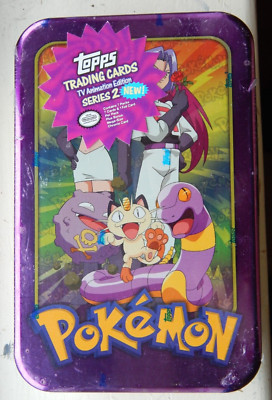 TEAM ROCKET POKEMON TOPPS TV ANIMATION EDITION SERIE 2 FACTORY SEALED KARTE TIN
