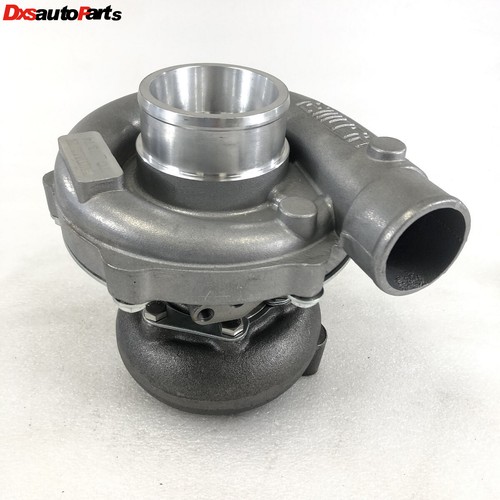Turbina de aire acondicionado híbrido turbo EMUSA T3/T4 PLATEADA 0,63 + manta de malla + compuerta auxiliar de 38 mm - Imagen 4 de 8