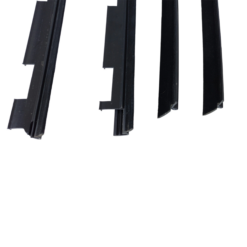 For Chevy Truck Inner & Outer Window Sweep Felt Seal Weatherstrip 4 Pc Kit Set