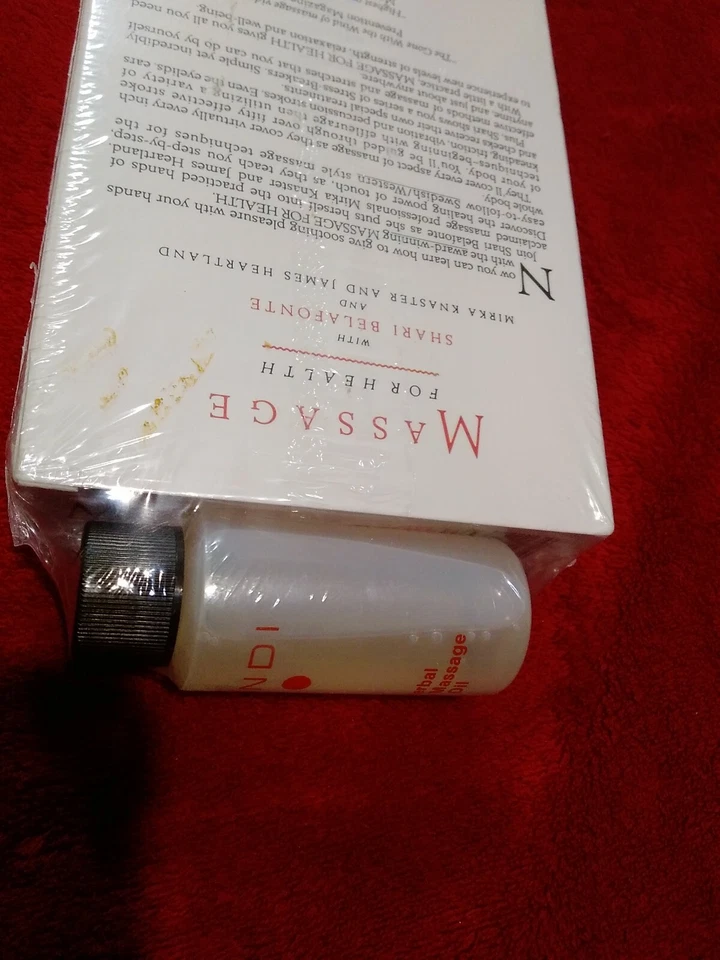 Vintage Massage for Health - by Shari Belafonte, VHS & Herbal body Message Oil - Image 3 of 4