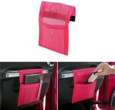 Pink Co-Pilot Handle Hanging Storage Bags for 2007-2020 Jeep Wrangler JK JL JT
