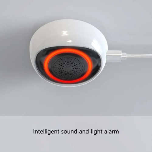 Tuya Smart Zigbee Sirene 2 in 1 Akku mit 100DB akustischem Alarm und hell - Bild 5 von 5