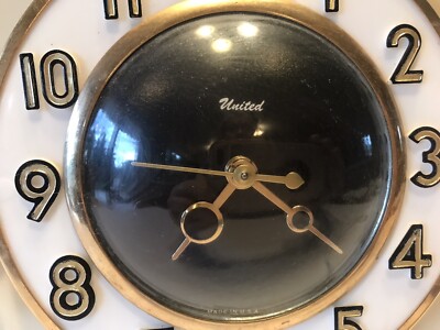 ヴィンテージ　united clock社掛け時計 Vintage United Wall Clock Retro Metal #45-- WORKS | eBay