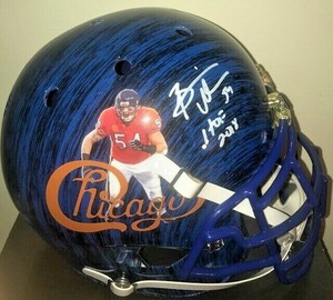 brian urlacher signed helmet