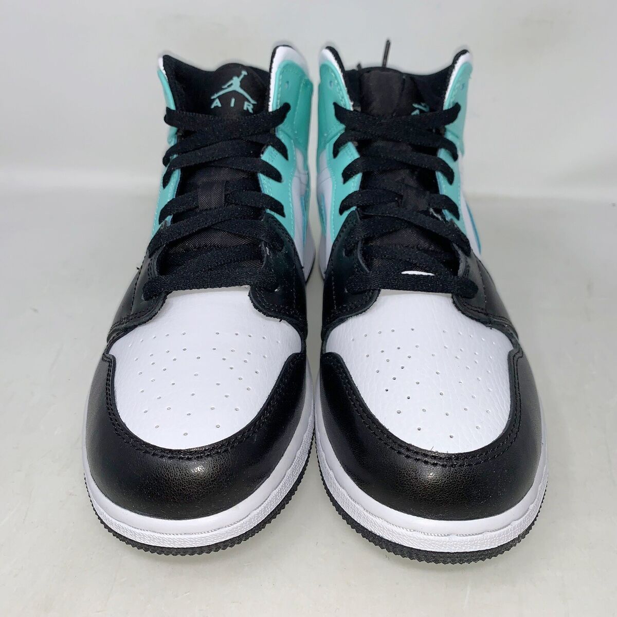 Air Jordan 1 Mid 'Tropical Twist Igloo Blue' Black Sneakers Air Jordan 1 Mid 'Tropical Twist Igloo Blue' Black Sneakers