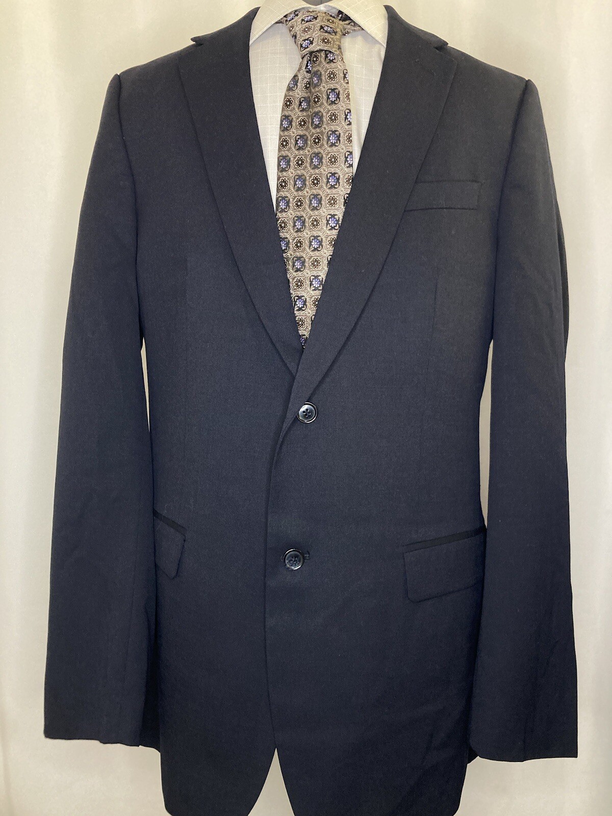 Tommy Hilfiger Mens 41L 45" Blazer Sport Coat Suit Jacket Navy Blue 2 Button* thumbnail 6
