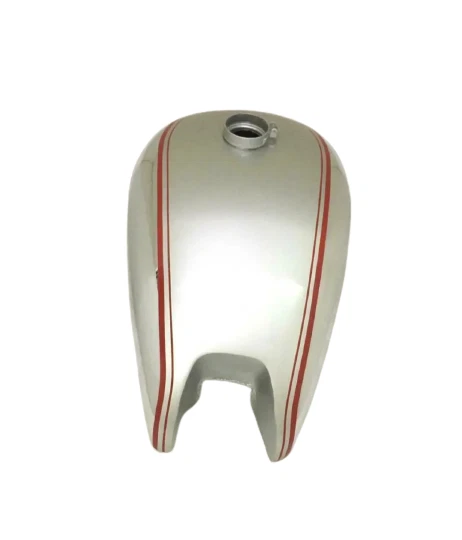 APTO PARA TANQUE DE GASOLINA CROMADO PINTADO ROJO Y PLATA ESTRELLA DORADA BSA ZB32 1950 Foto 4 de 4