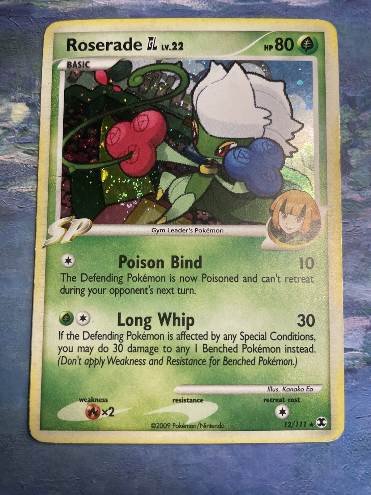 Pokémon, Roserade GL, 12/111, Platinum Rising Rivals, Holo, LP Condition