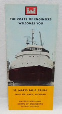 ARMY CORP OF ENGINEERS ST. MARY FALLS CANAL DETROIT DISTRICT BROCHURE