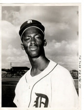 ORIGINAL 1961 PHOTO of DETROIT TIGERS ROOKIE 2ND BASEMAN - JAKE WOOD