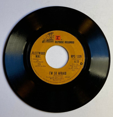 FLEETWOOD MAC 45 RPM Reprise RPS 1339 Over My Head / I m So Afraid 1975 Record