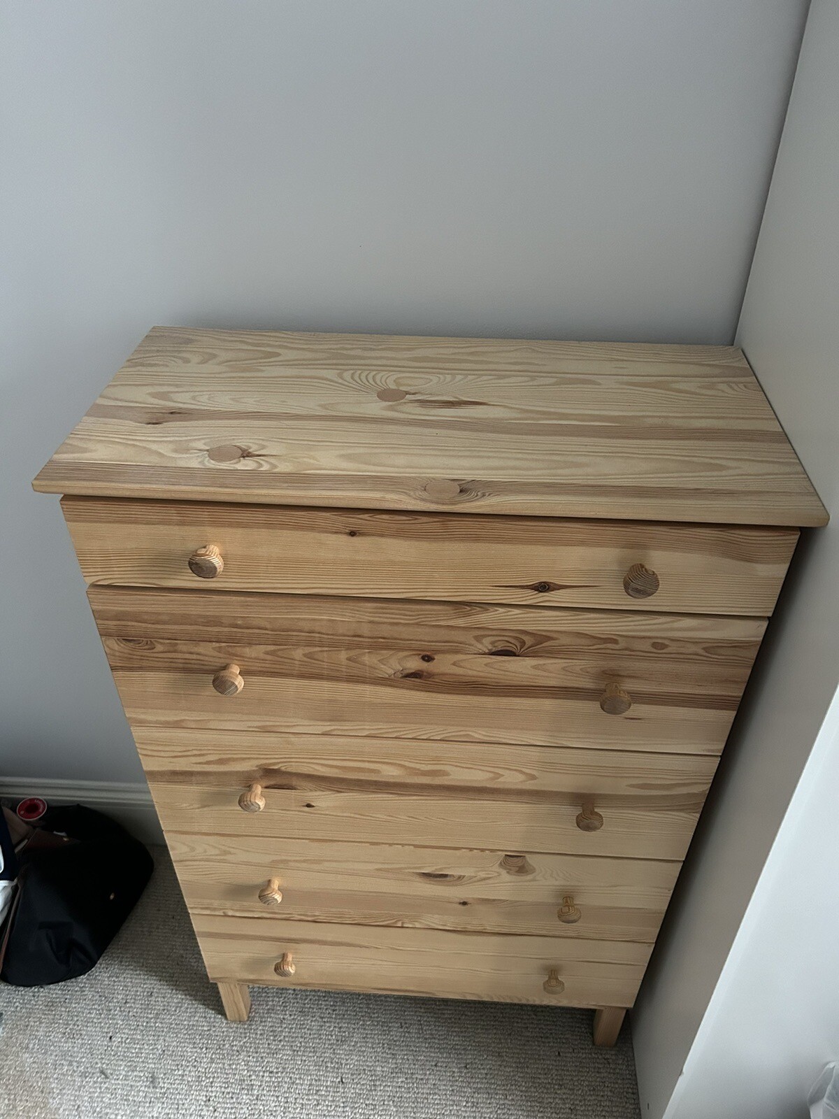 IKEA 5 Chest Of Drawers Tarva Solid Wood Pine eBay