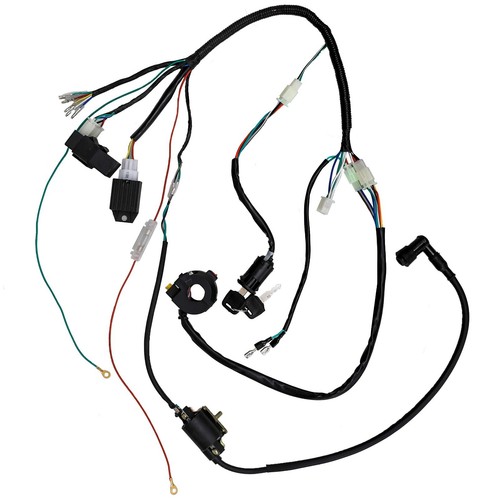 Lifan 125cc Engine Motor Wire Harness With Light Wire For XR50 CT90 CRF70 ATC90 - Foto 6 di 24
