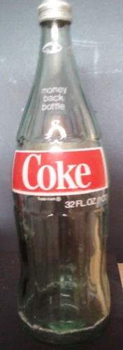Vintage 32oz Coca-Cola / Coke Glass Bottle