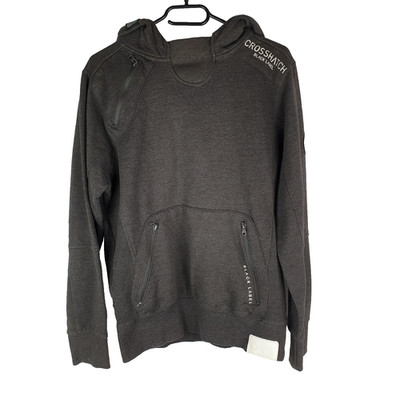 Crosshatch Black Label Herren Pullover Grau S Hoodie