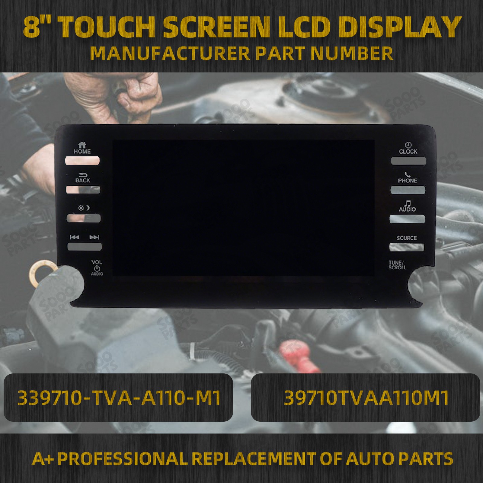 8" Radio LCD Display Touch Screen For 2018-2022 Honda Accord 39710-TVA-A110-M1