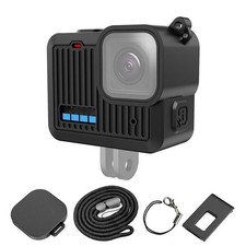 For GoPro HERO 4K Camera Silicone Black Protective Case W/Side Interface Cover