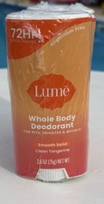 3 Lume Whole Body Deodorant Smooth Solid Clean Tangerine 2.6 oz SHIPS FAST