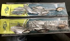 Alabama Rig 2-Piece Set with 8 Spinner Bladees Stealth Jackal Sea Bass