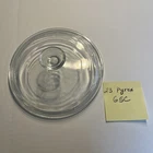 Vintage 12 Pyrex Lid G1C A  Round Clear Glass Replacement Lid  9” Diameter