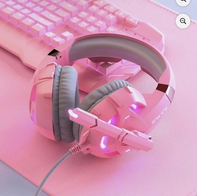 Runmus K2 Professional Gaming Headset for Multiple Platforms - Pink
