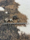 Vintage Rose Jewelry Set in 925 Silver – Bracelet, Earings & 2 Rings *need clean