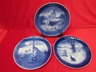 Vintage Lot Of 3 Royal Copenhagen Christmas Plates. 1966, 1970, 1971