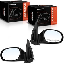 Manual Door Mirror Pair Neon 2000-2005 Driver Passenger Non-Heated Folding