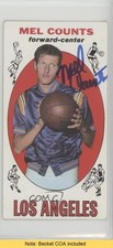 BAS 1969-70 Topps Mel Counts #49 Beckett Auth Sticker Auto READ 2k2
