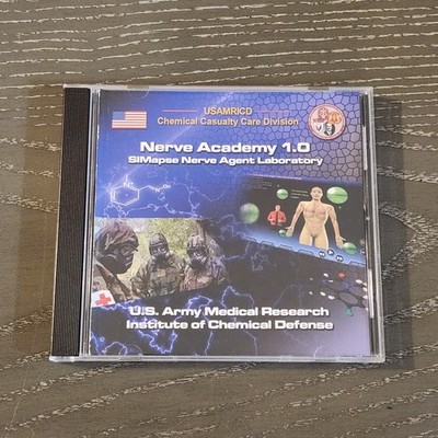 USAMRICD Nerve Academy 1.0 SIMapse Nerve Agent Laboratory Training CD-ROM