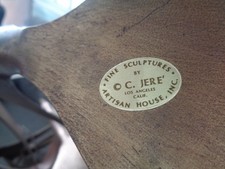 C. JERE Metal Art Sculpture Birds in Flight 1981 Artisan House Inc Los Angeles