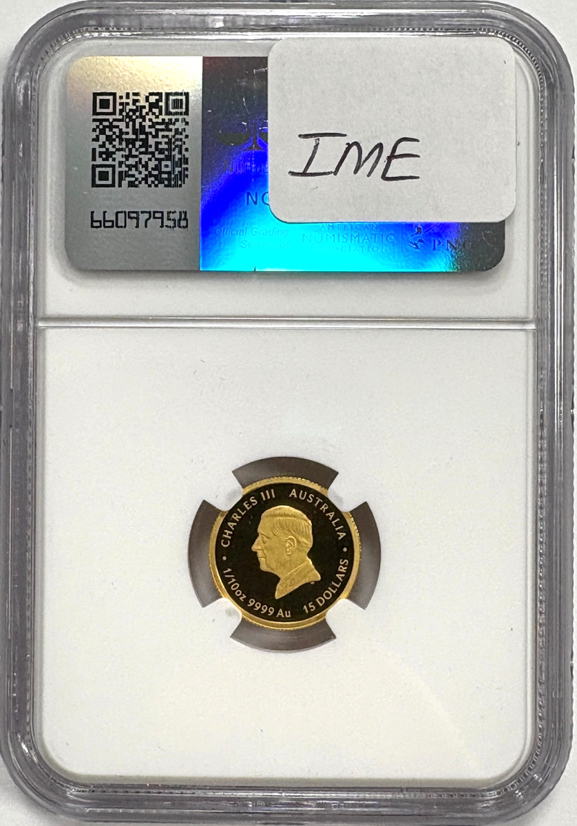 2025 P Australia Gold $15 Proof Year of the Snake NGC PF70