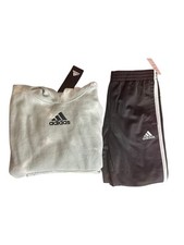 Adidas Boys 2 Piece Outfit - Hoodie  Pants NEW Size 6