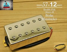 G.M. 57-12 Alnico II Nickel Humbucker Bridge 4-wire for Gibson Epiphone 