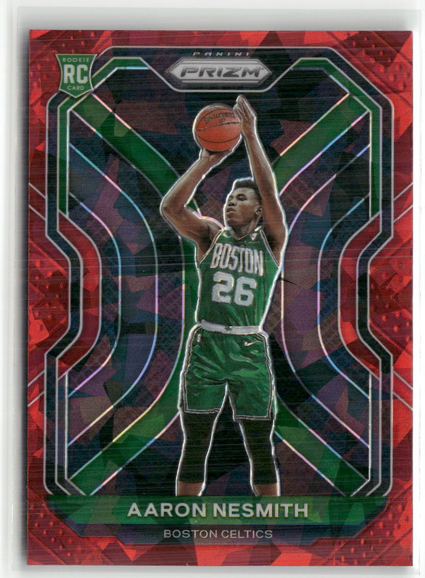 2020-21 Panini Prizm #282 Aaron Nesmith Red Ice Prizms RC PACERS ☘️P27
