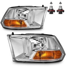 Headlights for 2009-2018 Dodge Ram 1500, for 2010-2018 Dodge Ram 2500 3500 wi...