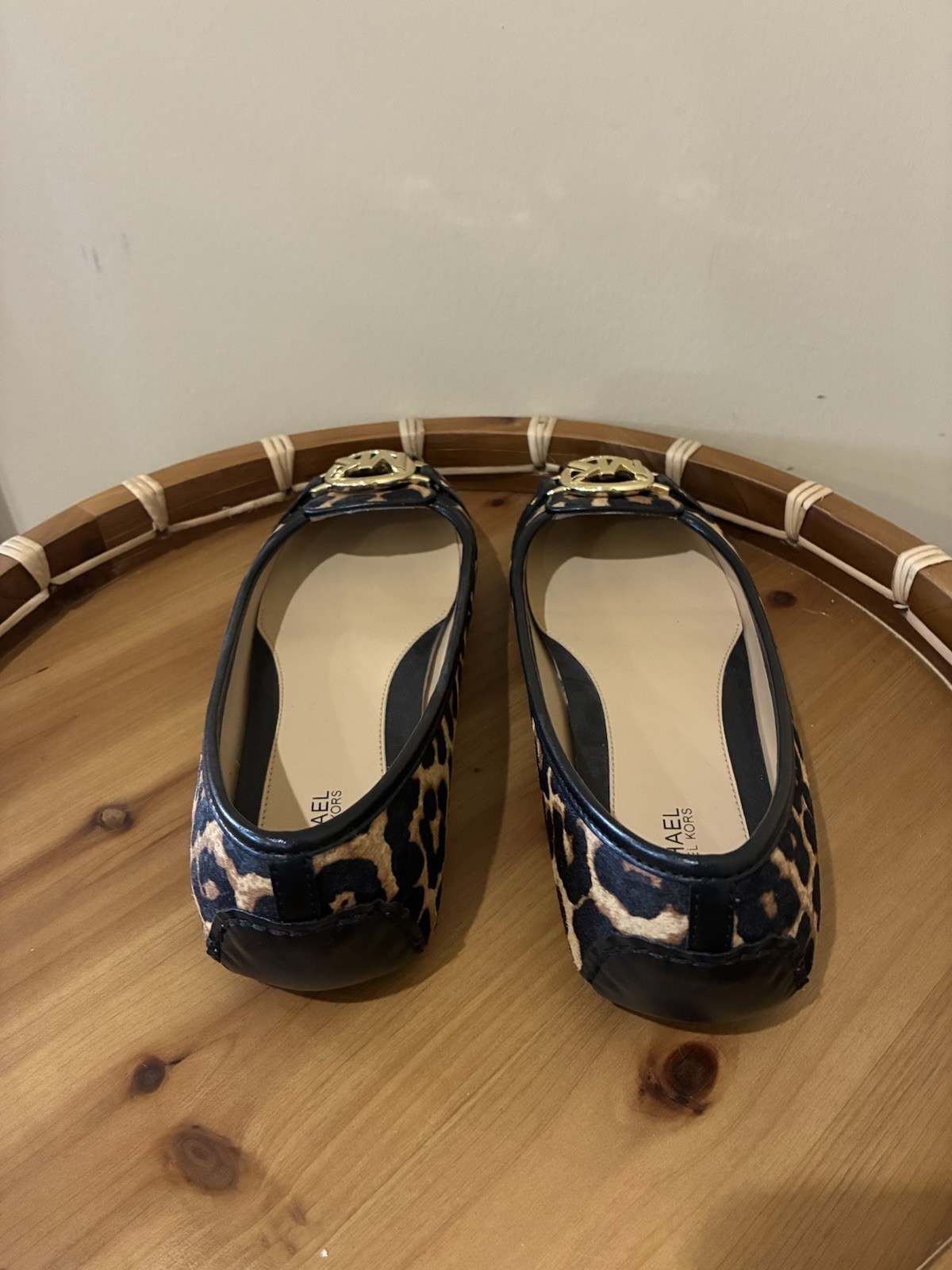 MICHAEL KORS Nori Ballet Flats LEOPARD Print Calf hair  Women’s Size 8 thumbnail 3