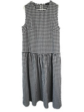 Boohoo Gingham Drop Waist Smock Midaxi Dress Women's US Size 14