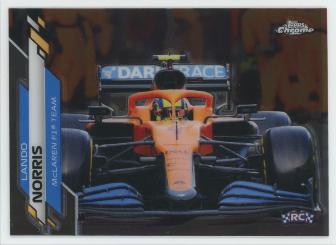 2020 Topps Chrome Formula 1 Lando Norris Rookie McLaren F1 #27 C23