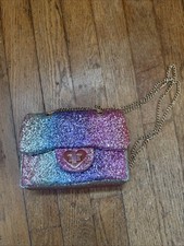 Kids Purse for Little Girls Toddler Sparkles Chain Rainbow Pastels Mibasies