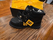 Botas Caterpillar HOMBRE Mortero 6" Talla 9.5 Negras -NUEVAS CON ETIQUETAS- *PUNTERA DE ACERO*